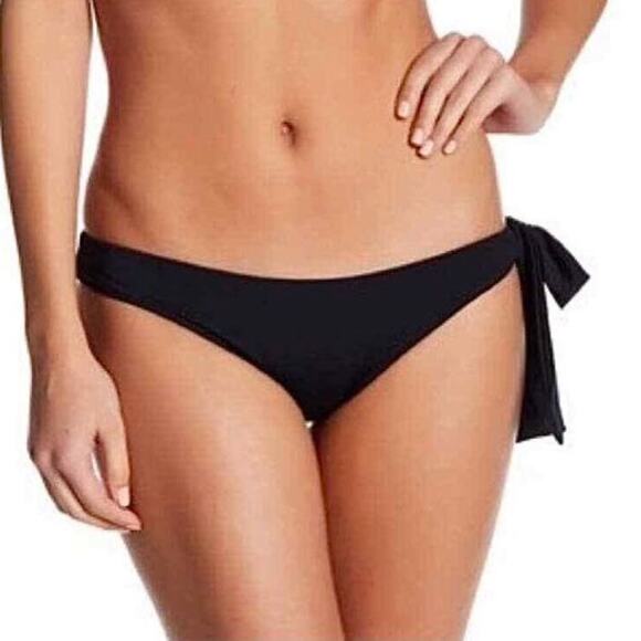Side Tie Tavik Black Bikini Bottom - Picture 1 of 10